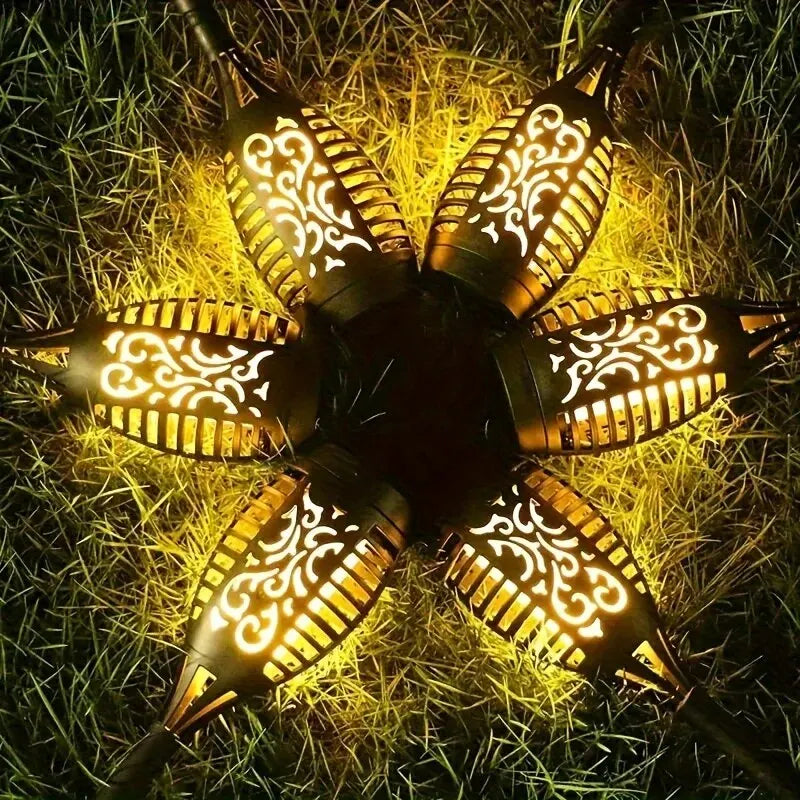 Solar Flame Torch Light 12/96 LED Flickering Outdoor Garden Lamp Solar Garden Light Richie's