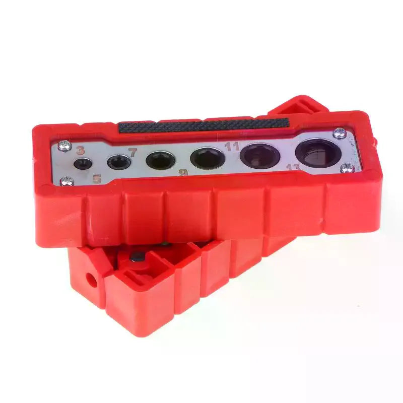 Woodworking Drill Guide Locator – HSS Hole Puncher Jig 2–12mm Woodworking Drill Guide Richie's