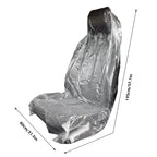 Disposable Clear Plastic Car Seat Covers 20/60 Pcs Waterproof Car Seat Cover Richie's