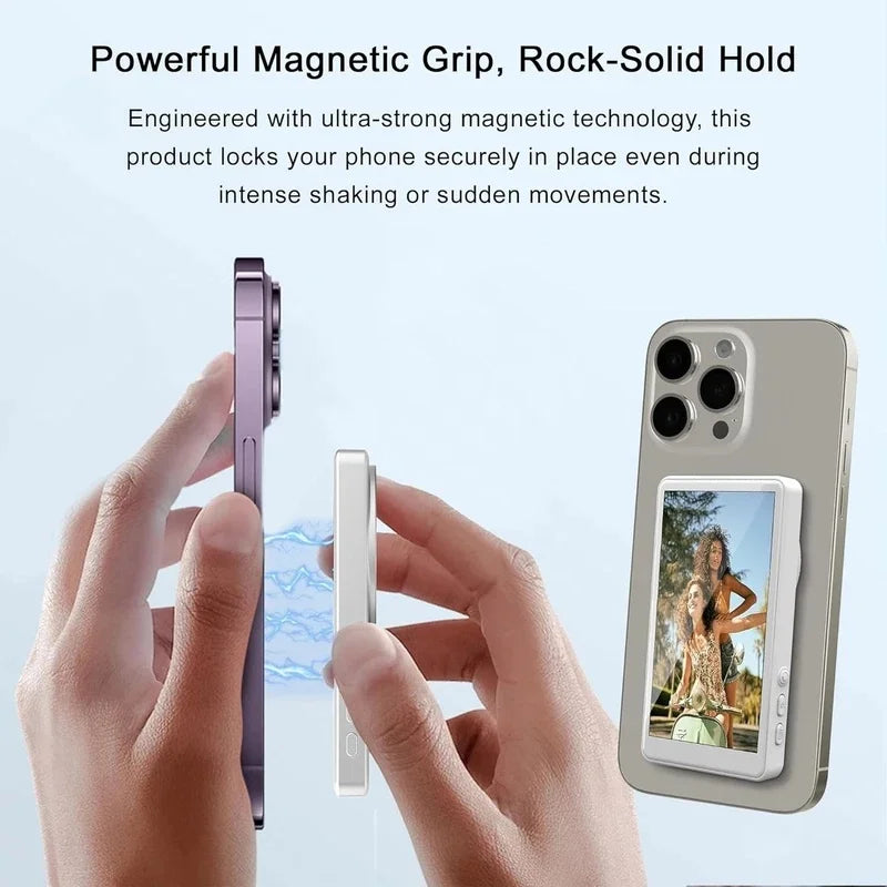 Wireless Magnetic Selfie Monitor Screen – HD Vlog iPhone Selfie Monitor Screen Richie's