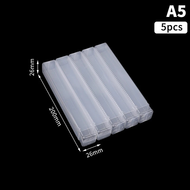 5-Pack Telescopic Drill Bit & Milling Cutter Storage Boxes Tool Storage Box Richie's 26x26x200mm