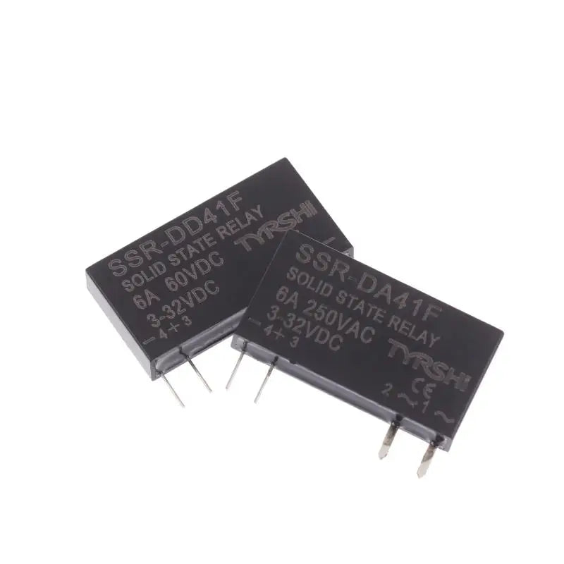 SSR-41FDD/41FDA Solid State Relay Slim DIN Rail Module 3-32VDC 6A Solid State Relay Richie's