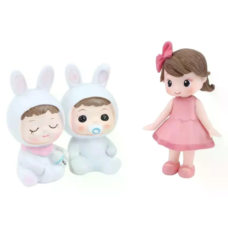 Girl Rabbit Cake Topper – Food Grade Kids Birthday Decor Cake Topper Richie's
