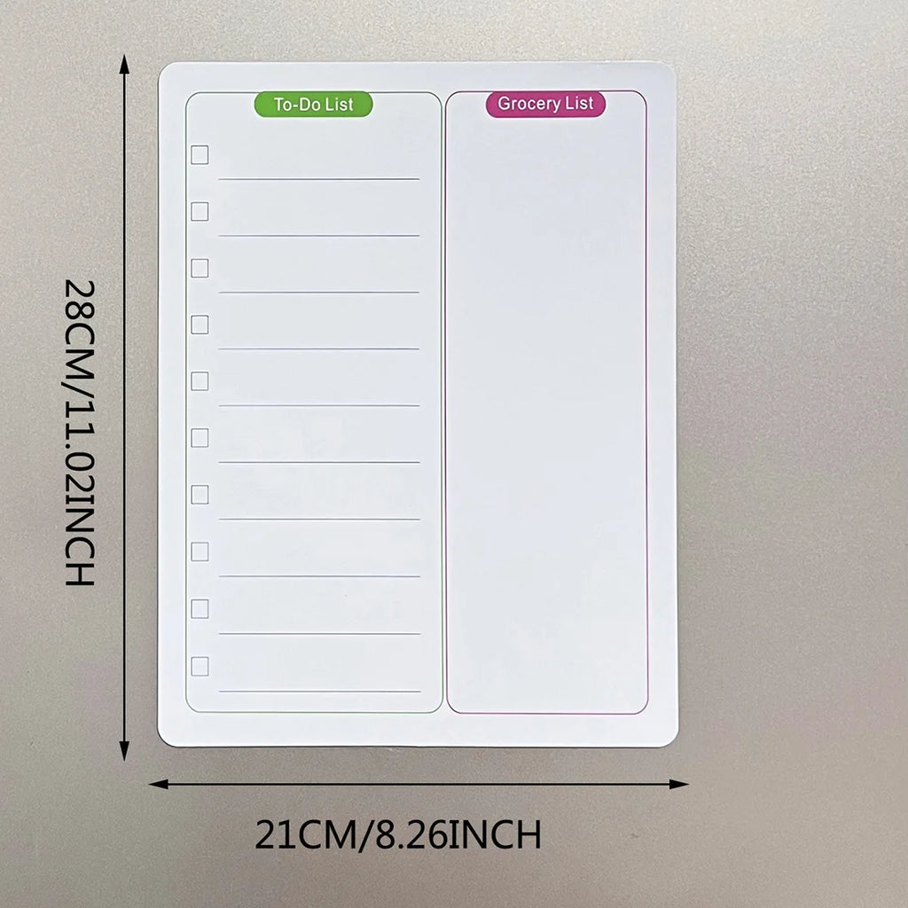 Reusable Magnetic Fridge Whiteboard – Erasable Memo List Board Magnetic Whiteboard Richie's