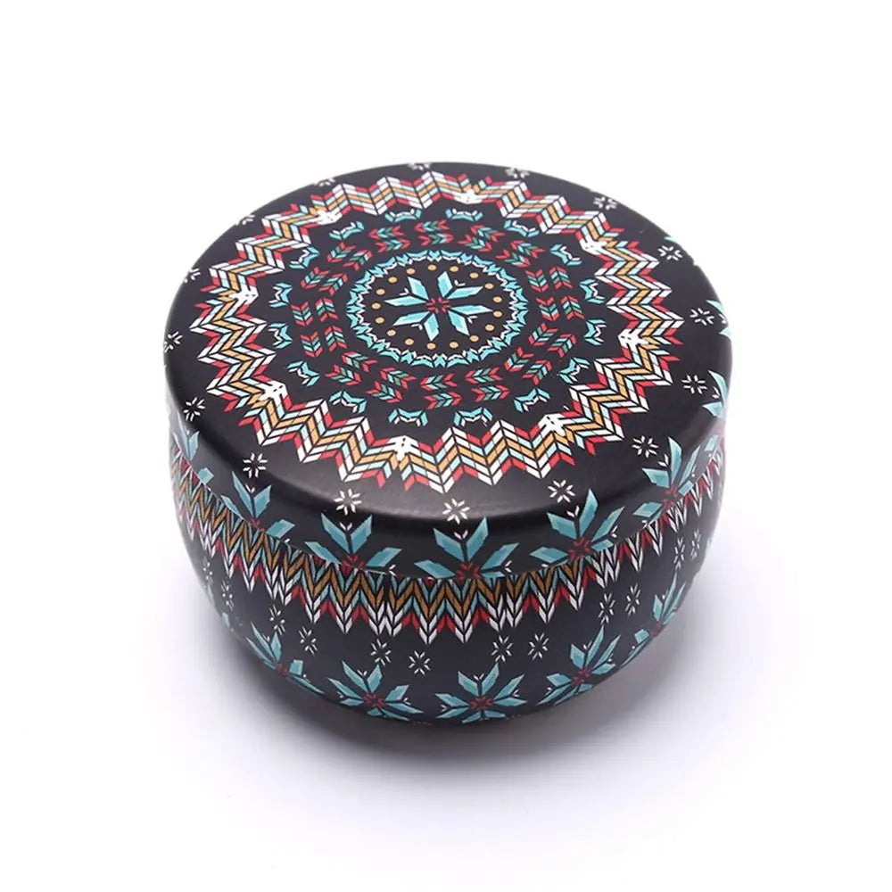 Retro Floral Tin Can 4oz – Tea, Candy & Sweet Storage Box Tin Storage Box Richie's 4