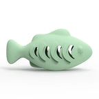 Interactive Cat Treat Dispenser Toy – Fish-Shaped Silicone Feeder Cat Treat Dispenser Richie's green