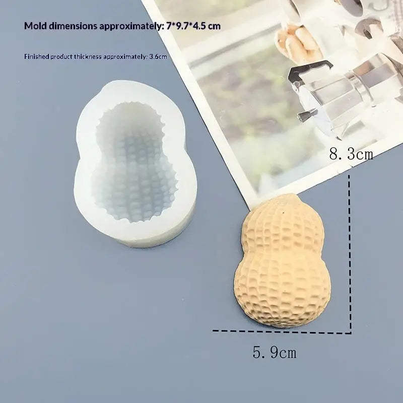 Peanut Silicone Mold – Non-Stick Baking & Candle Making Silicone Baking Mold Richie's A3