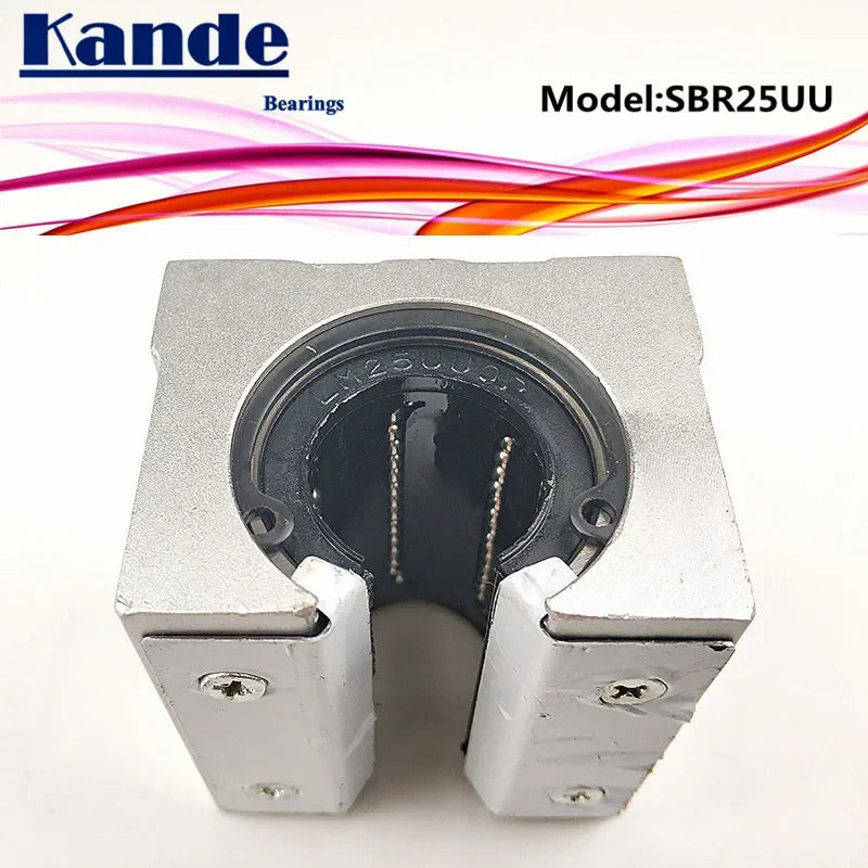 SBR25UU 4pcs Open Bearing Block 25mm CNC Linear Guide | Kande Linear Bearing Block Richie's