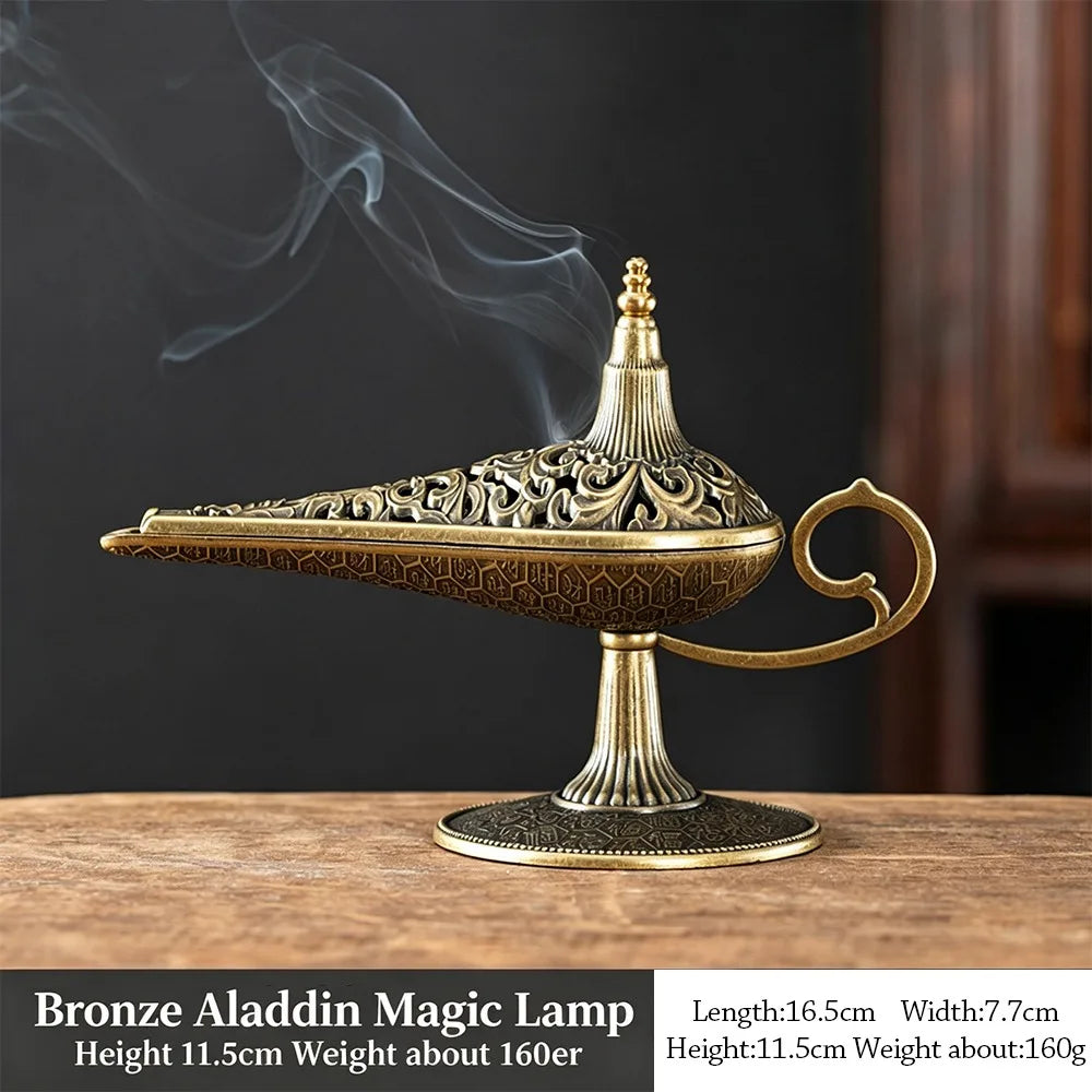 Alloy Incense Burner Carved Hollow Sandalwood Plate Holder Incense Burner Richie's G