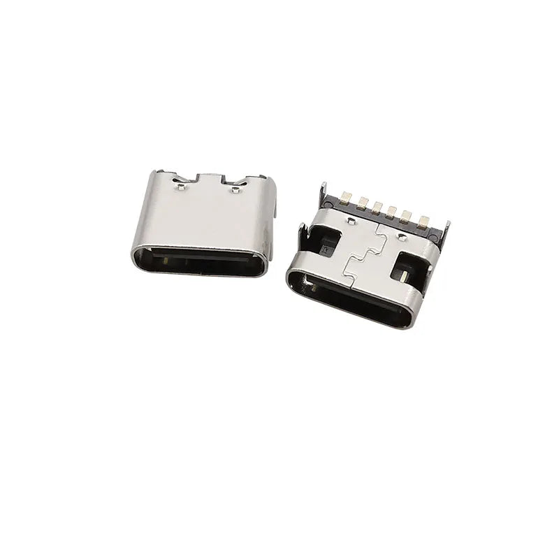 USB Type-C Female 6-Pin SMT Connector – PCB Soldering Jack USB-C PCB Connector Richie's