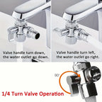 3-Way Faucet Water Splitter Valve M22/M24/G1/2 Copper Faucet Diverter Valve Richie's