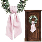 Cloth Wreath Sash Ric Rac Gingham Trim – Basket & Door Décor Decorative Sash Richie's D