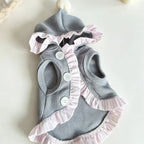 Hooded Ruffle Dog Dress – Sleeveless Small Pet Outfit Pet Dog Dress Richie's