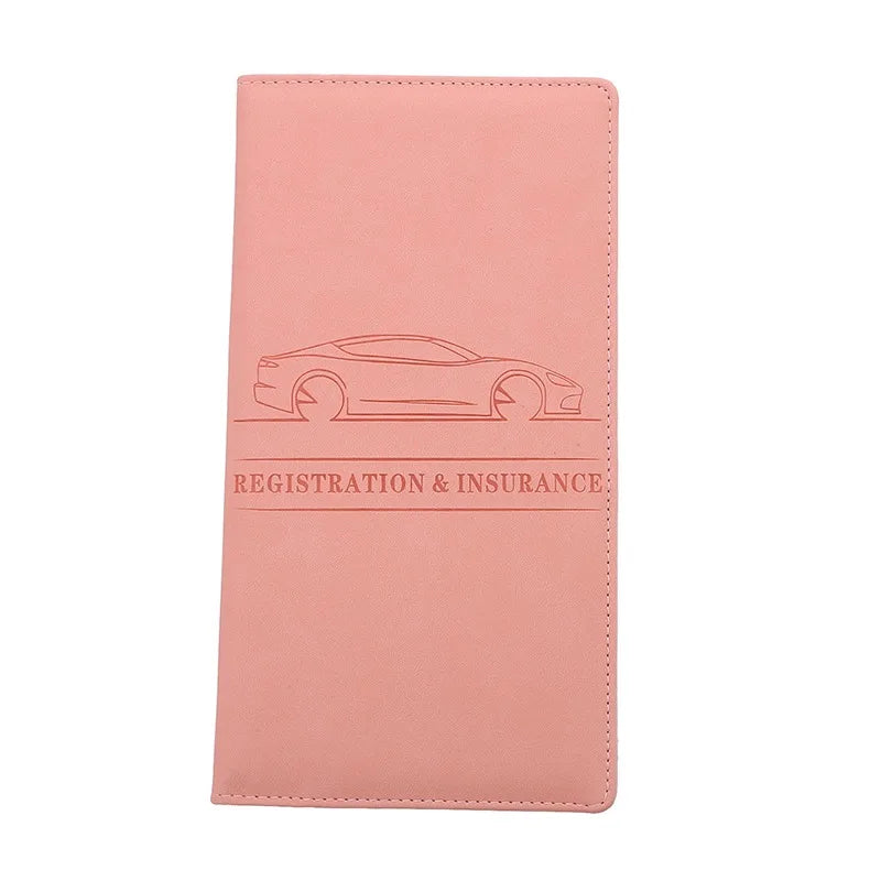 Car Registration & License Card Holder Wallet – Unisex Card Holder Wallet Richie's Pink