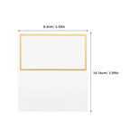 100Pcs Gold Foil Blank Tent Name Cards for Weddings & Parties Table Place Cards Richie's Golden