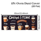 Microwave Oven Dust Cover 85x35cm Oil-Proof Washable Polyester Appliance Dust Cover Richie's 6