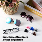 6-Pack Adhesive Glasses Holder Wall Mount Sunglass Organizer Glasses Organizer Richie's