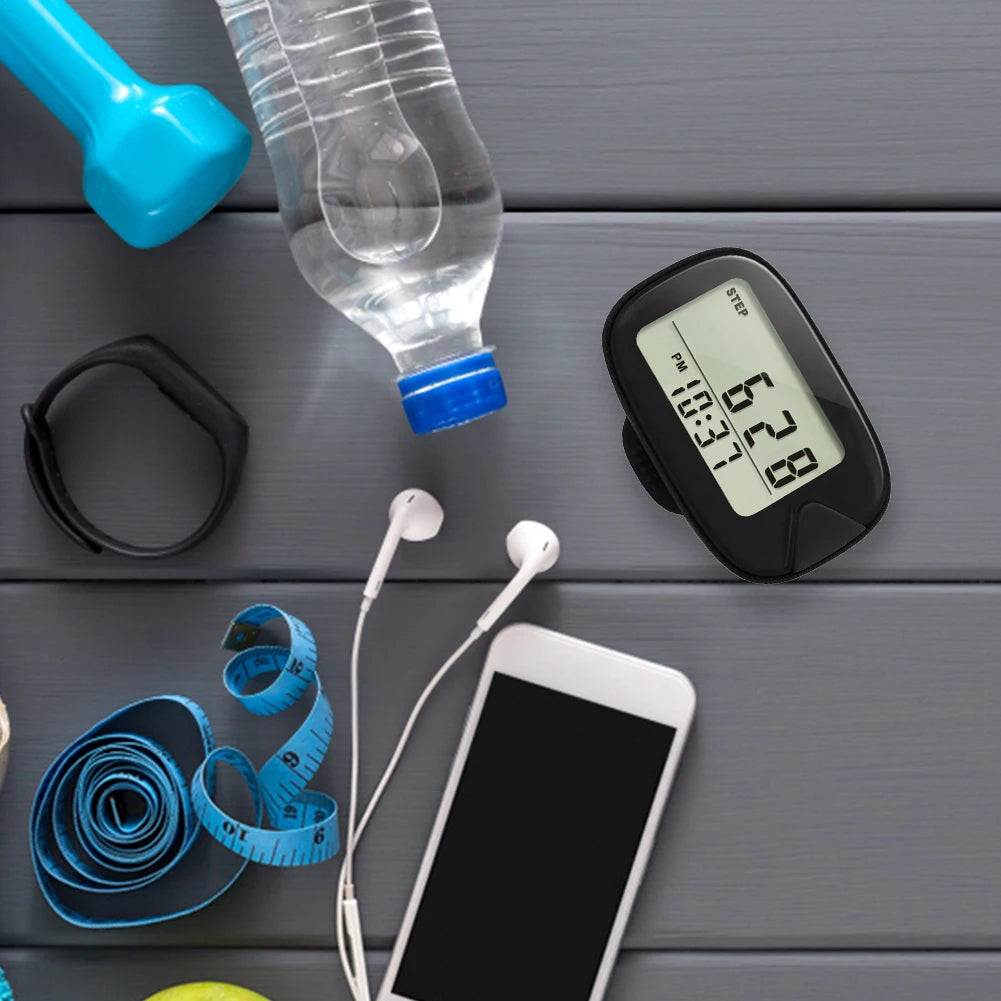 Clip-On Walking Pedometer LCD Step Counter | Outdoor Sports Clip-On Pedometer Richie's
