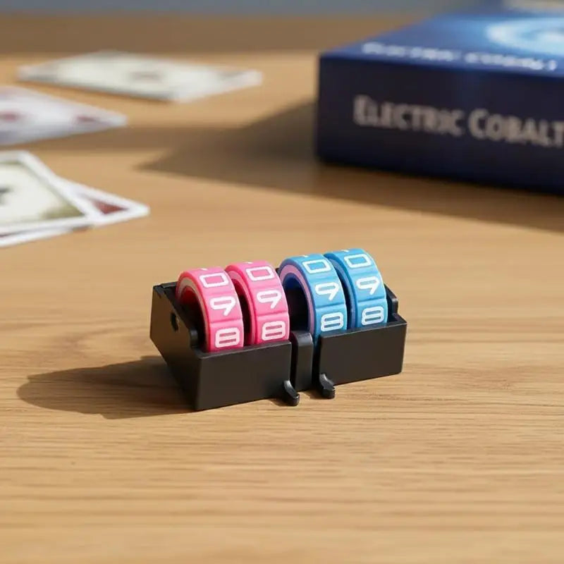 4-Digit Digital Wheel Score Tracker for Board Games & Groups Game Score Tracker Richie's