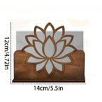 Wooden Paper Towel Holder – Desktop Tissue Rack | Modern Style Tissue Box Holder Richie's