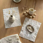 Floral Embroidered Lace Placemats | French Style Table Mats Lace Placemat Richie's