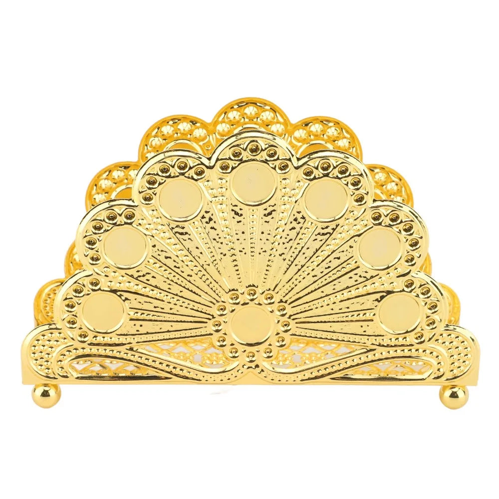 Gold Iron Standing Napkin Holder – Peacock Desk Organizer Napkin Holder Richie's