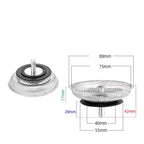 Stainless Steel Sink Strainer & Shower Hair Catcher Drain Filter Drain Strainer Filter Richie's Filter-A