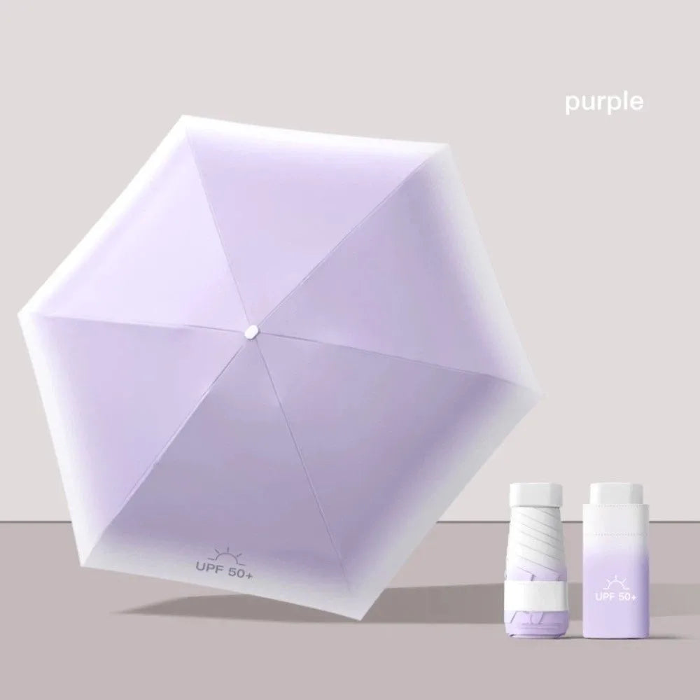 Portable UV Pocket Umbrella – Mini Folding Sun & Rain Parasol Folding Pocket Umbrella Richie's 5 8K Iron