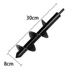 Spiral Garden Auger Drill Bit for Planting Bulbs & Soil Garden Auger Drill Bit Richie's 8x30cm