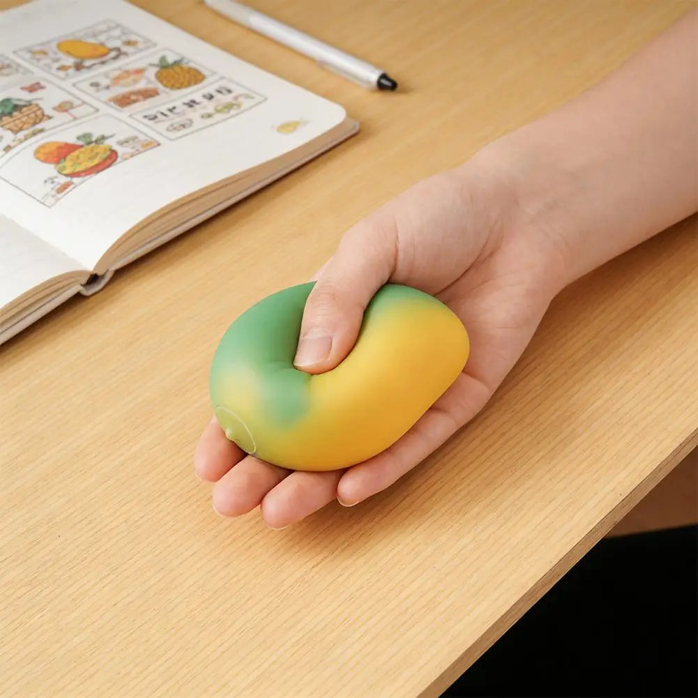 Color-Changing Mango Squishy Fidget Toy | Sensory Squeeze Ball Squishy Fidget Toy Richie's