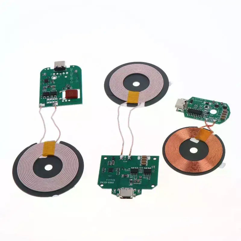 15W Wireless Charger PCBA Module – Type-C & Micro-USB Coil Wireless Charger Module Richie's