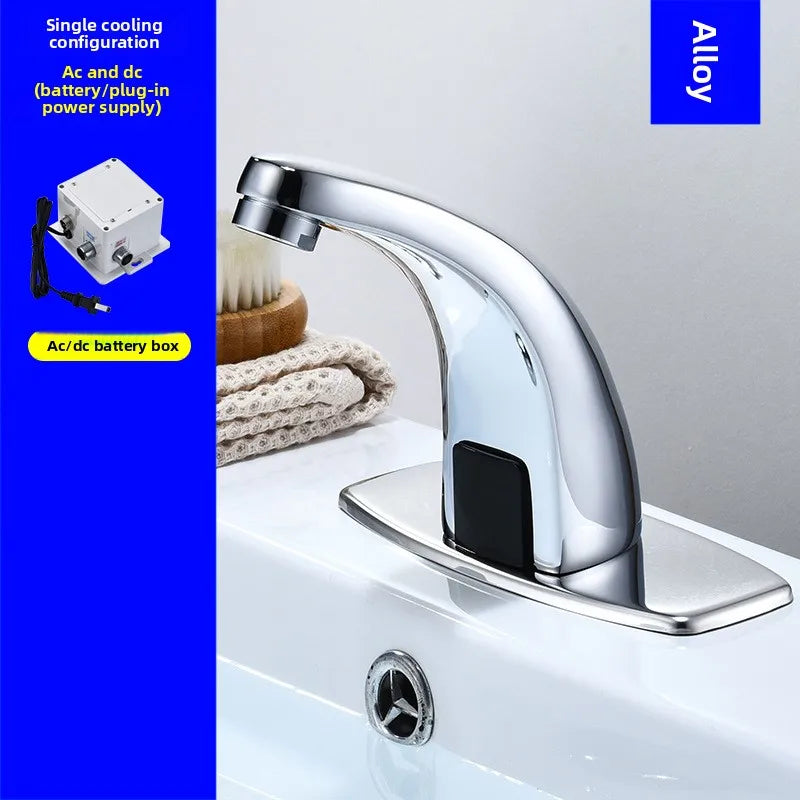 Automatic Infrared Sensor Faucet – Hot & Cold Basin Tap Sensor Basin Faucet Richie's AC and DC alloy