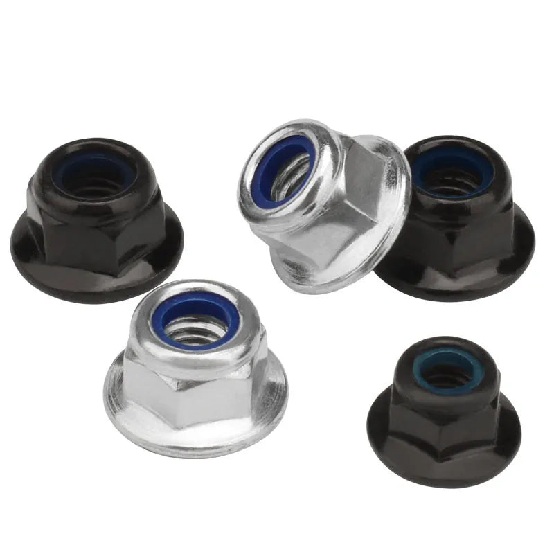 Hex Flange Nylon Insert Lock Nuts M3–M12 | Stainless & Carbon Nylon Lock Nuts Richie's