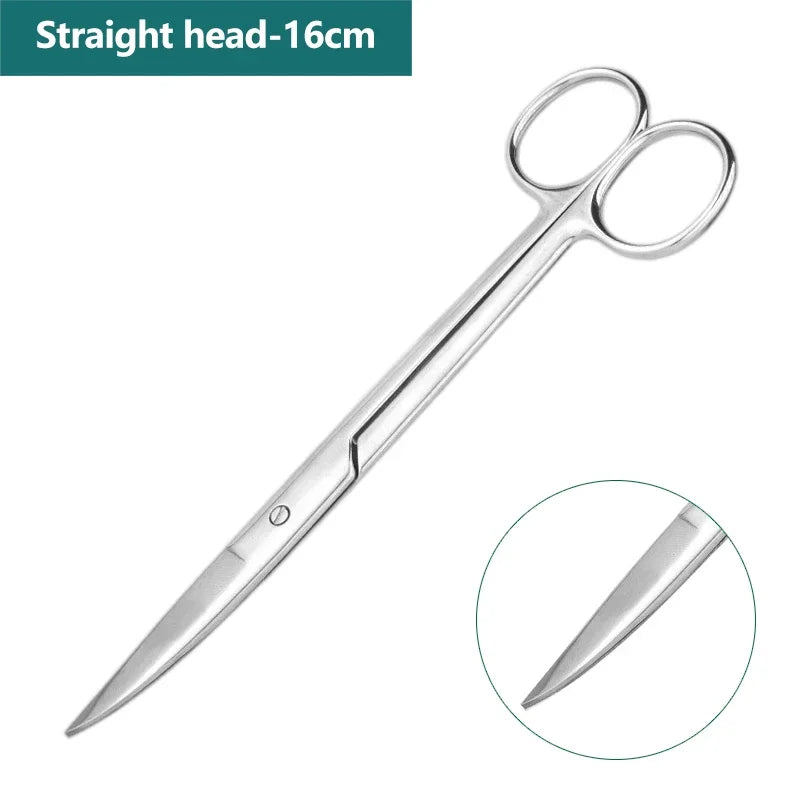 Stainless Steel Vet Scissors – Straight & Curved, 5 Sizes Pet Grooming Scissors Richie's 16CM Straight Head