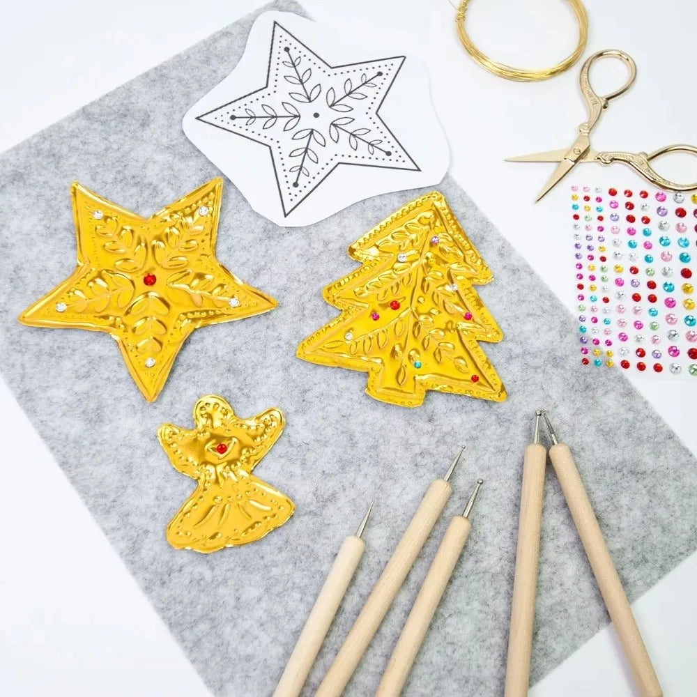 DIY Foil Paper Craft Kit – Gold & Silver Embossing Set Foil Craft Kit Richie's