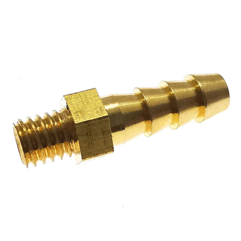 Brass Barb Hose Fittings Male Metric M5 M6 M8 Thread Connector Brass Pipe Fitting Richie's