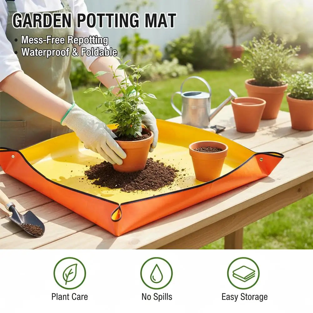 Waterproof Plant Repotting Mat – Foldable PVC Soil Tray Plant Repotting Mat Richie's
