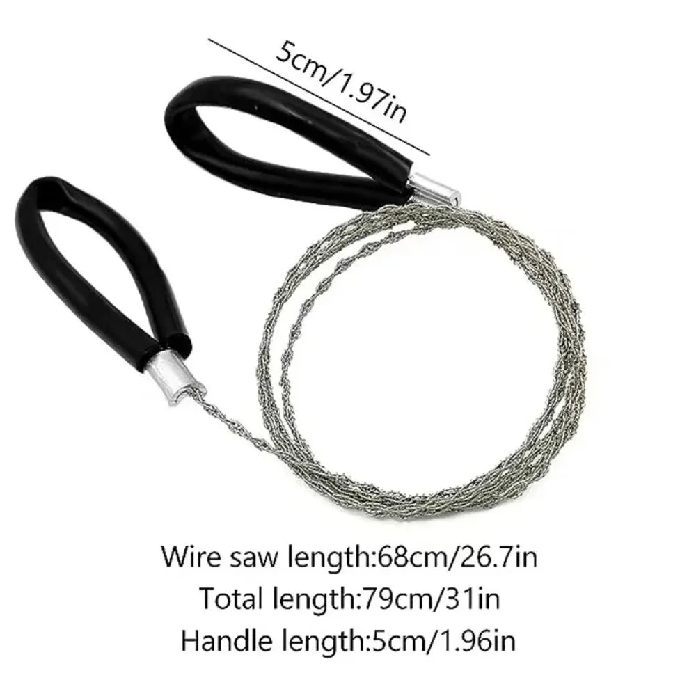 TOTNEND Survival Wire Saw – Portable Stainless Steel Pocket Saw Survival Wire Saw Richie's