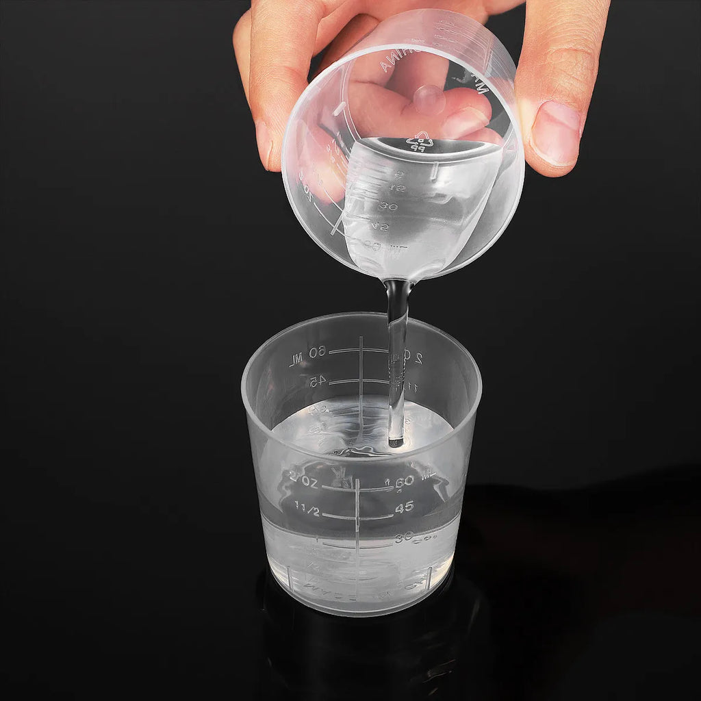 25-Pack 60ml Graduated Plastic Measuring Cups – Lab & Kitchen Plastic Measuring Cups Richie's Default Title
