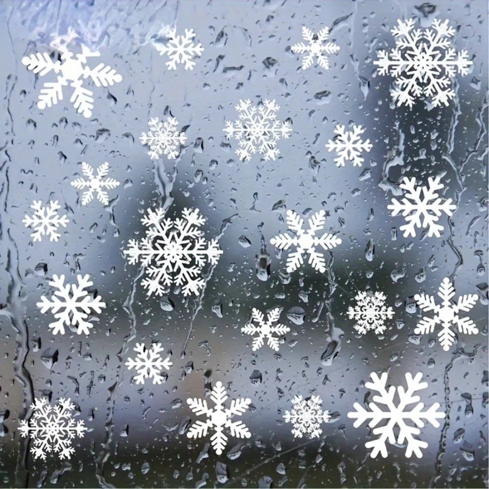 Snowflake Window Clings – Electrostatic Christmas Decals Window Clings Decor Richie's