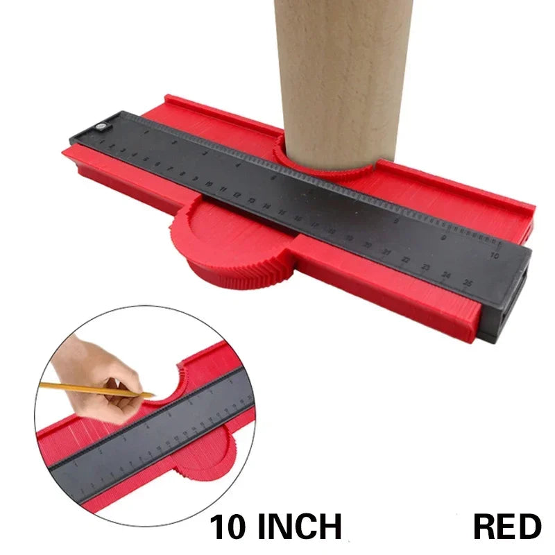 Contour Profile Gauge Duplicator – 5" & 10" Woodworking Tool Contour Profile Gauge Richie's 10 Inch Red