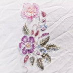 Beaded Sequin Flower Lace Applique Sew-On Patch for Wedding Dress Lace Applique Patch Richie's 3