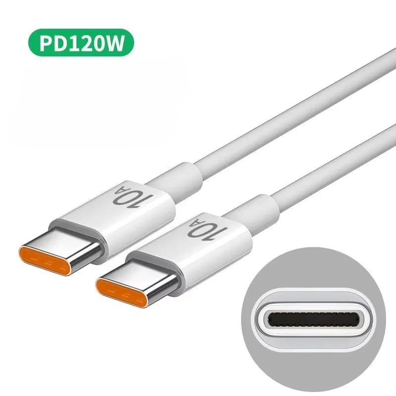 120W USB-C to USB-C Fast Charging Cable | Multi Length USB-C Charging Cable Richie's PD to PD 0.25m