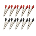 10Pcs Metal Alligator Clips Red & Black Test Probe Clamps 45mm Test Probe Clips Richie's Default Title