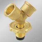 Brass Y-Splitter Propane Gas Adapter | 3-Way Valve Fitting Gas Valve Adapter Richie's B