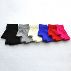 Kids Fingerless Knit Gloves – Stretchy Half-Finger Winter Mittens Kids Winter Gloves Richie's