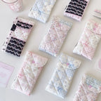 Floral Glasses Case Dustproof Button Sunglasses Storage Bag Eyewear Storage Case Richie's