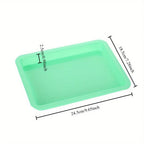 2-Pack Plastic Storage Trays for Crafts, Sand, Painting & Home Plastic Storage Tray Richie's