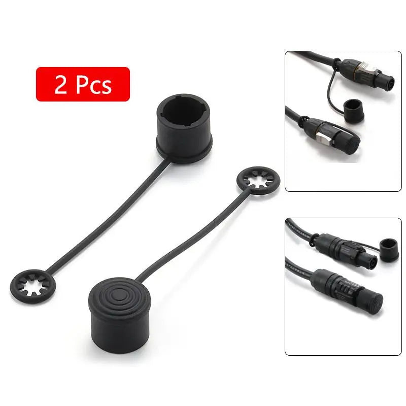 2Pcs Silicone Dust Covers for Audio Power & Network Plugs Silicone Plug Covers Richie's A1