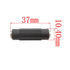 3.5mm Female to Female Stereo Audio Coupler Adapter – Black Audio Cable Adapter Richie's